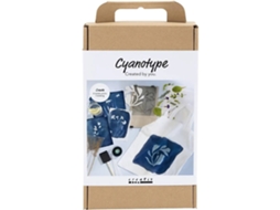 Conjunto De Cianotipia Para Hobby Da Creativ Company, Tecido Azul Conjunto De Brinquedos Criativos