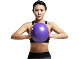 Bola De Yoga Pilates Mini 9 Polegadas Para Exercícios De Estabilidade, Treino Na Academia, Antiexplosão E Antiderrapante Com Canudo Inflável