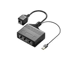 Divisor De Rede Ethernet De 100 Mbps Com Alimentação Usb Compatível Com Diferentes Cabos Ethernet Fêmea Resistente Ao Calor Para Três Portas Slowmoose
