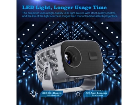 Projetor Doméstico Inteligente 1080p Uhd Com Suporte De Panorâmica Jaicom