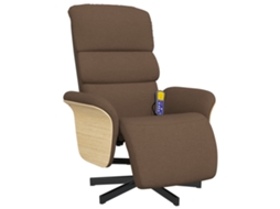 Massage Recliner Chair, Massage Recliner Chairs Vidaxl Marrom Tecido