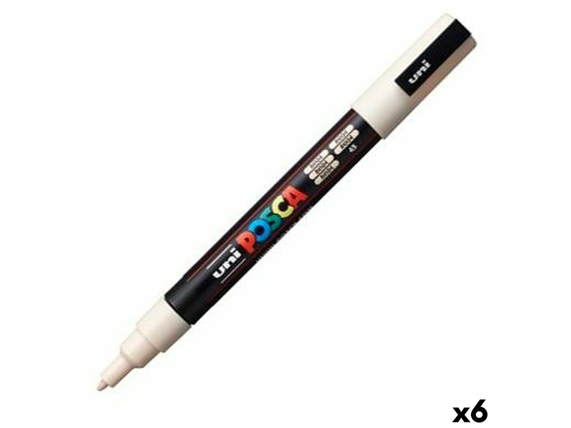 Marcador POSCA Pc-3M Bege 6 Unidades