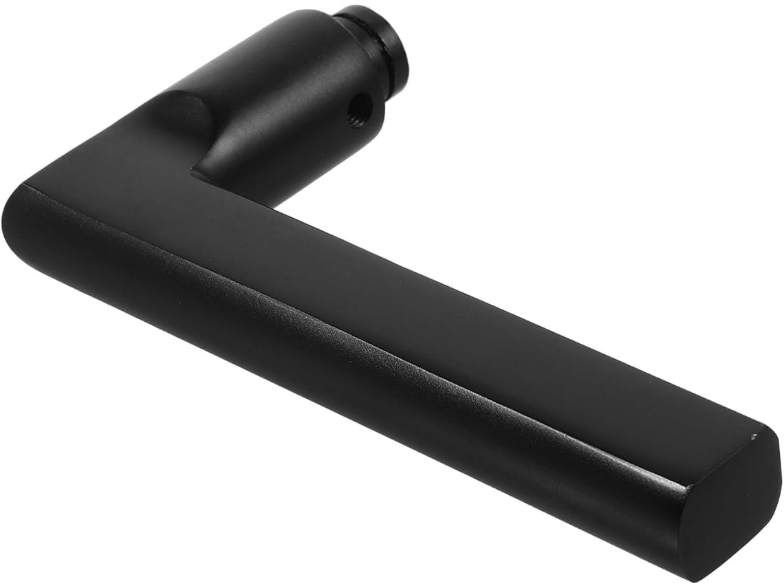 Puxador De Porta Alumínio Preto Para Substituição, Ideal Para Quartos E Banheiros
