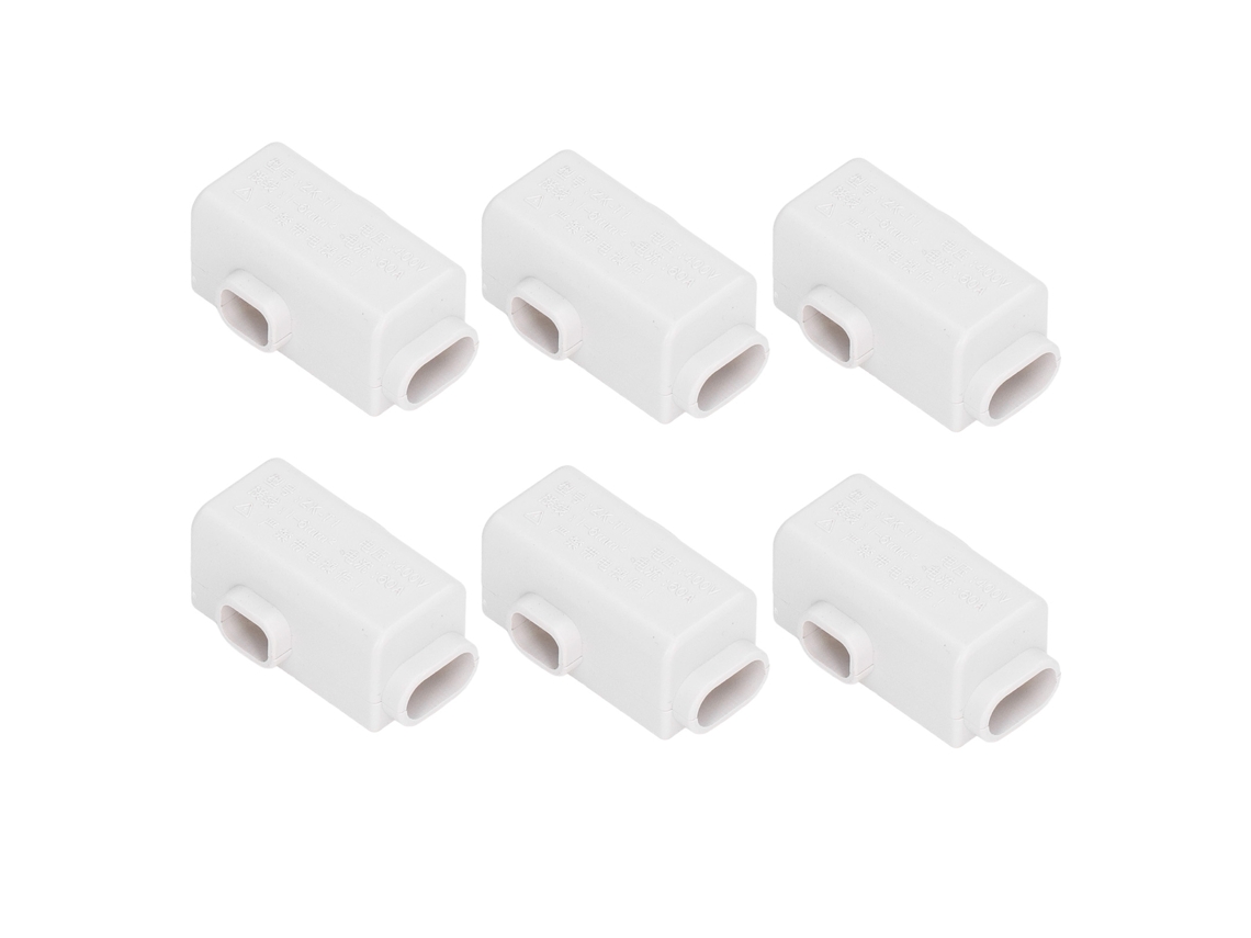 Bloco Divisor T 3 Vias Conector Inline Alto Poder Zkt1 400v 60a 6pcs