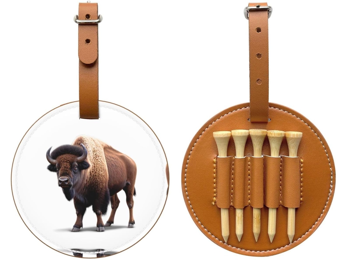 Bolsa para Tees de Golfe Giant Bison, Preta | S/MARCA