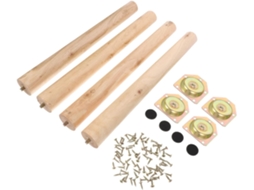 Uonlytech Conjunto De 4 Pés Madeira Para Móveis Substituição Elegantes Sofá, Cama, Mesa E Armário Moderno Sofisticado