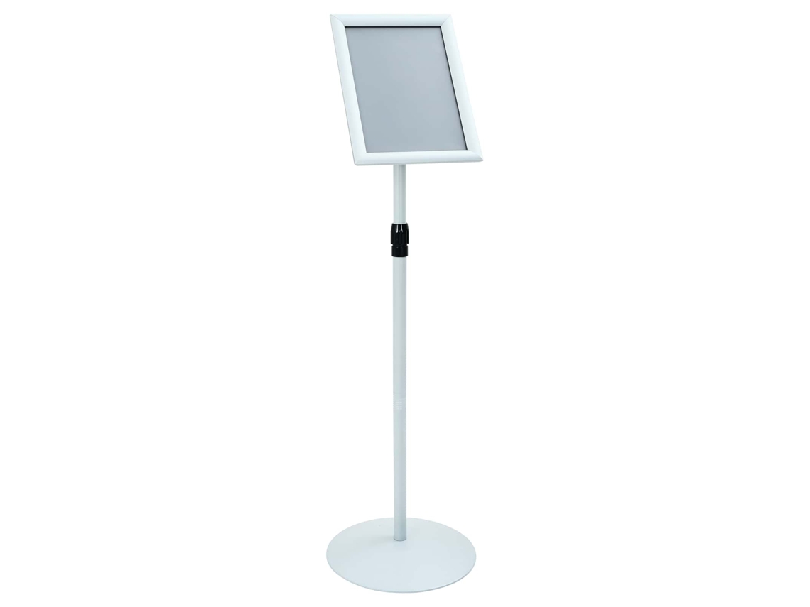 Maison Exclusive - Suporte De Pôster Pedestal Prateado 33 X 33 X 123 Cm Pvc E Aço