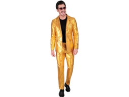 Elegante terno engraçado Mr. gold glitter para homens
