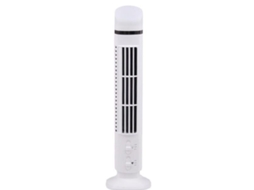 Ventoinha Torre Sem Pás Usb, Oscilação 90°, Silenciosa, Luz Superior Para Secretária