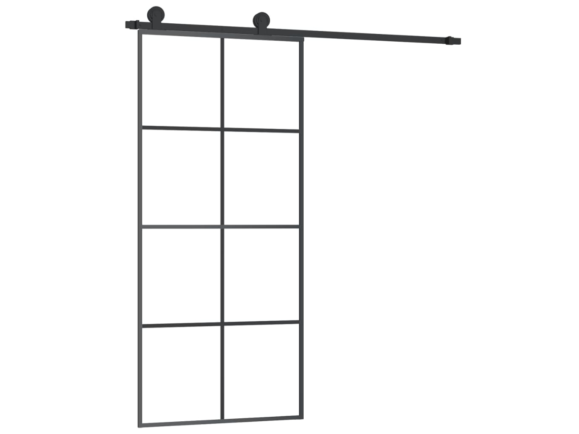 Sliding Door, Sliding Doors Vidaxl Preto Vidro (90 X 205 Cm)