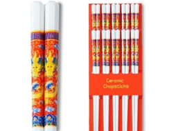 Conjunto de 10 peças de porcelana chinesa em formato de lascas, 24,8 cm, com desenho de dragão vermelho.