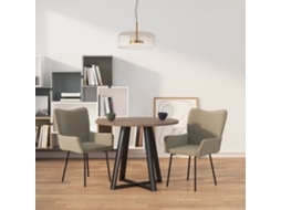 Vidaxl Cadeiras De Jantar 2 Pcs Veludo Cinzento-claro