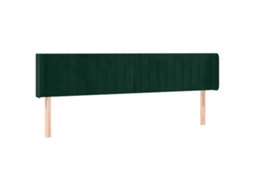 Cabeceira com Veludo Abas Verde Escuro MAISON EXCLUSIVE (203x16x78 cm)