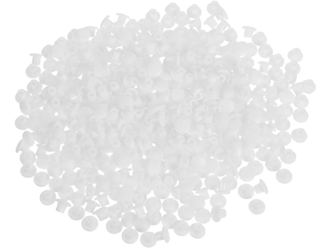 Conjunto De 500 Tampões Plásticos Para Móveis, Tampas Redondas Para Parafusos De Armários E Prateleiras, Coberturas