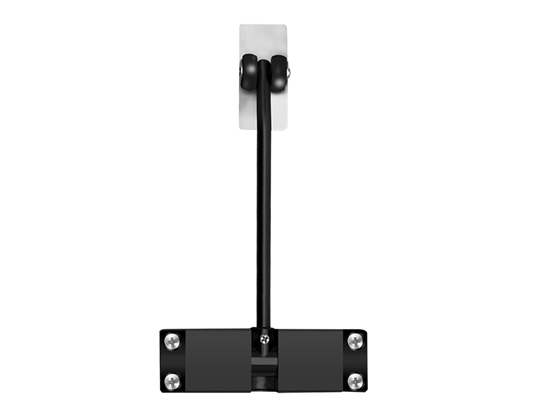 Laxiscreed Fechador De Porta De Aço Inoxidável, Sem Furos, Fecho Automático Com Amortecimento