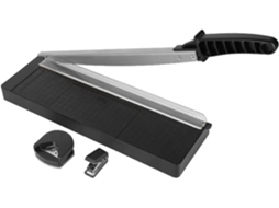 Cortador De Papel Rotativo Portátil, Feito Abs E Metal, Leve Preciso,