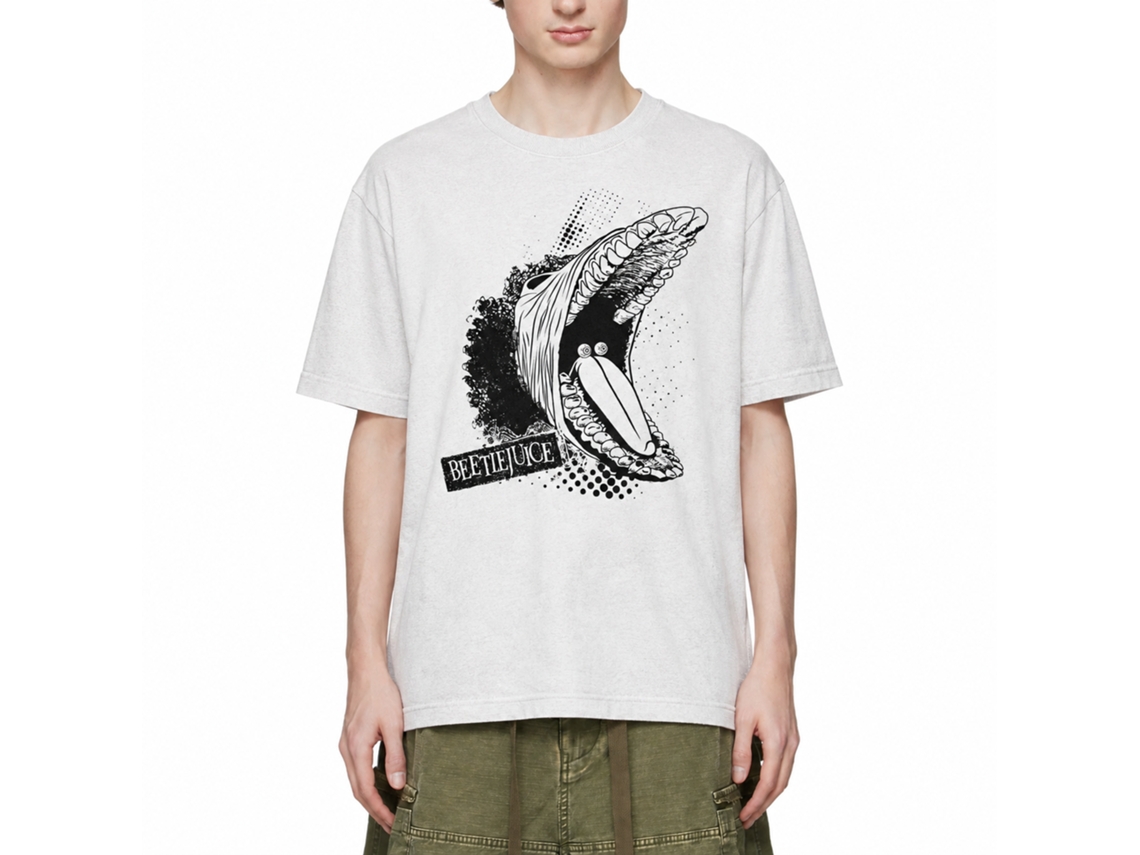 Rockinstone Beetlejuice Barbara Monster White T-shirt Size:xxxl