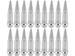 Conjunto de 40 tampas de válvulas automotivas em liga de alumínio com rosca para proteção.