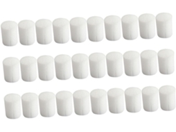 Inoomp Kit de 120 Blocos de Esponja Hidropônica para Cultivo de Hortaliças Sem Solo, Brancos, 19 Mm, Esponjas para CHABERLU