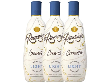 Licor RUA VIEJA Licor Creme Rua Vieja Cremosa Light (0.7 L - 3 unidades)
