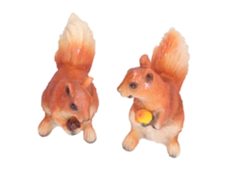 Ornamento de Esquilo em Resina Modelo Cartoon | S/MARCA