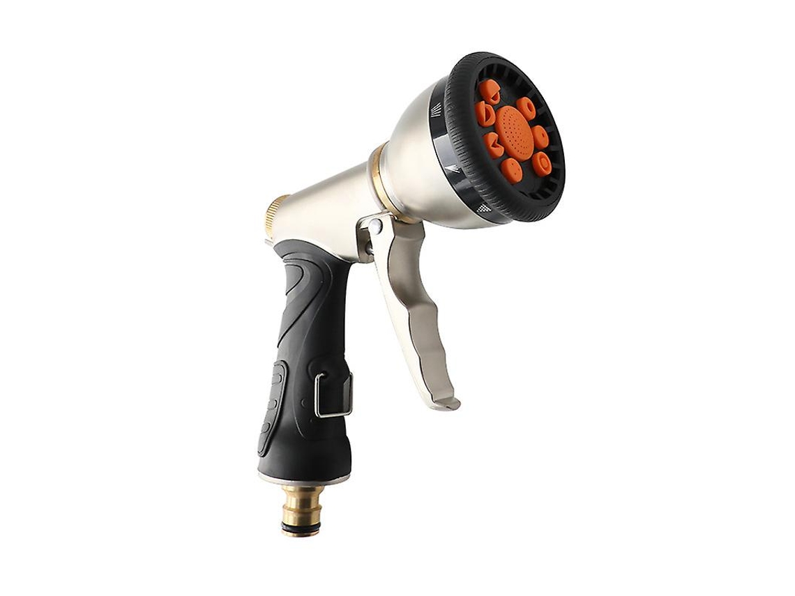 Pistola De Riego De Metal, 9 Modos, Para Jardim, Lavagem De Carros E Animais, Pulverizador De Jardim