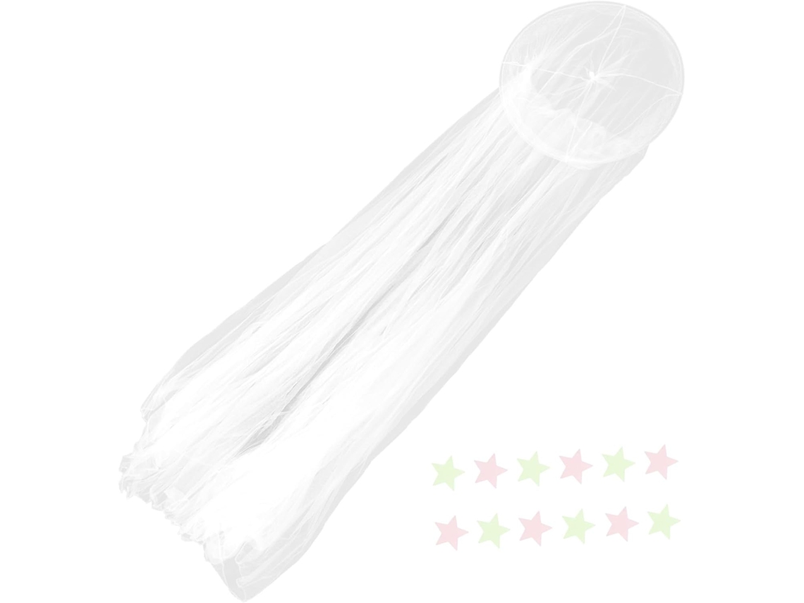 Cortina Mosquiteira Redonda Para Cama De Casal, Ideal Para Proteção Contra Insetos Em Quartos Infantis