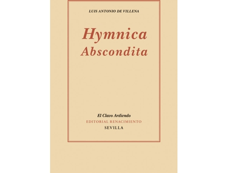 Livro Hymnica Abscondita de Luis Antonio De Villena (Espanhol)