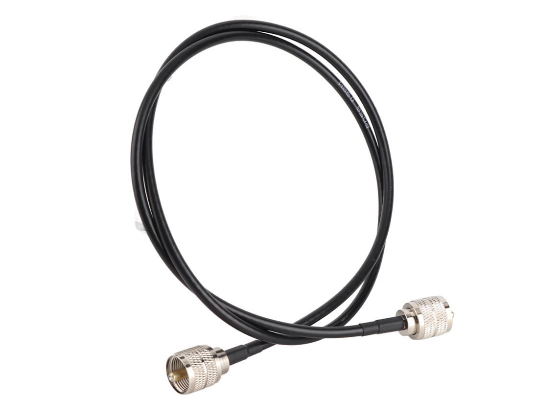 Mali 2pcs Cabo Adaptador de Antena Rg58 Coaxial Uhf Macho para Macho de Cobre (pl259)