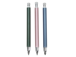 3 Peças De Lápis Mecânico De Carpinteiro 5.6mm Ferramenta De Marcação Kit Para Trabalho De Madeira Azul Rosa Verde