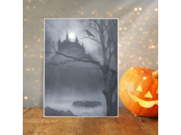 Laxiscreed Luz De Noite De Acrílico Halloween Para Decoração De Casa Com Tema Assustador