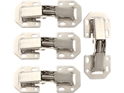 Dobradiças Para Portas De Armário, Conjunto 4 Peças, Em Aço Laminado