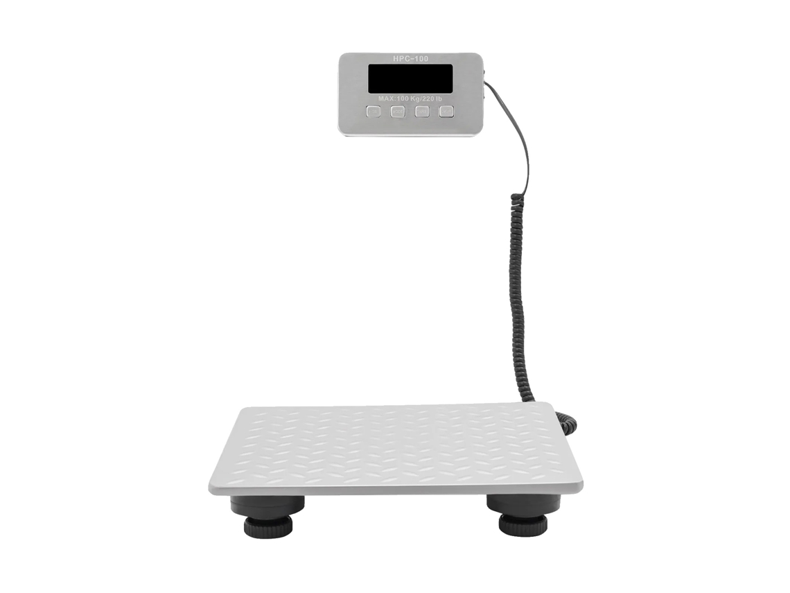 Balança Postal, Display Led, Capacidade De 100 Kg, Prata