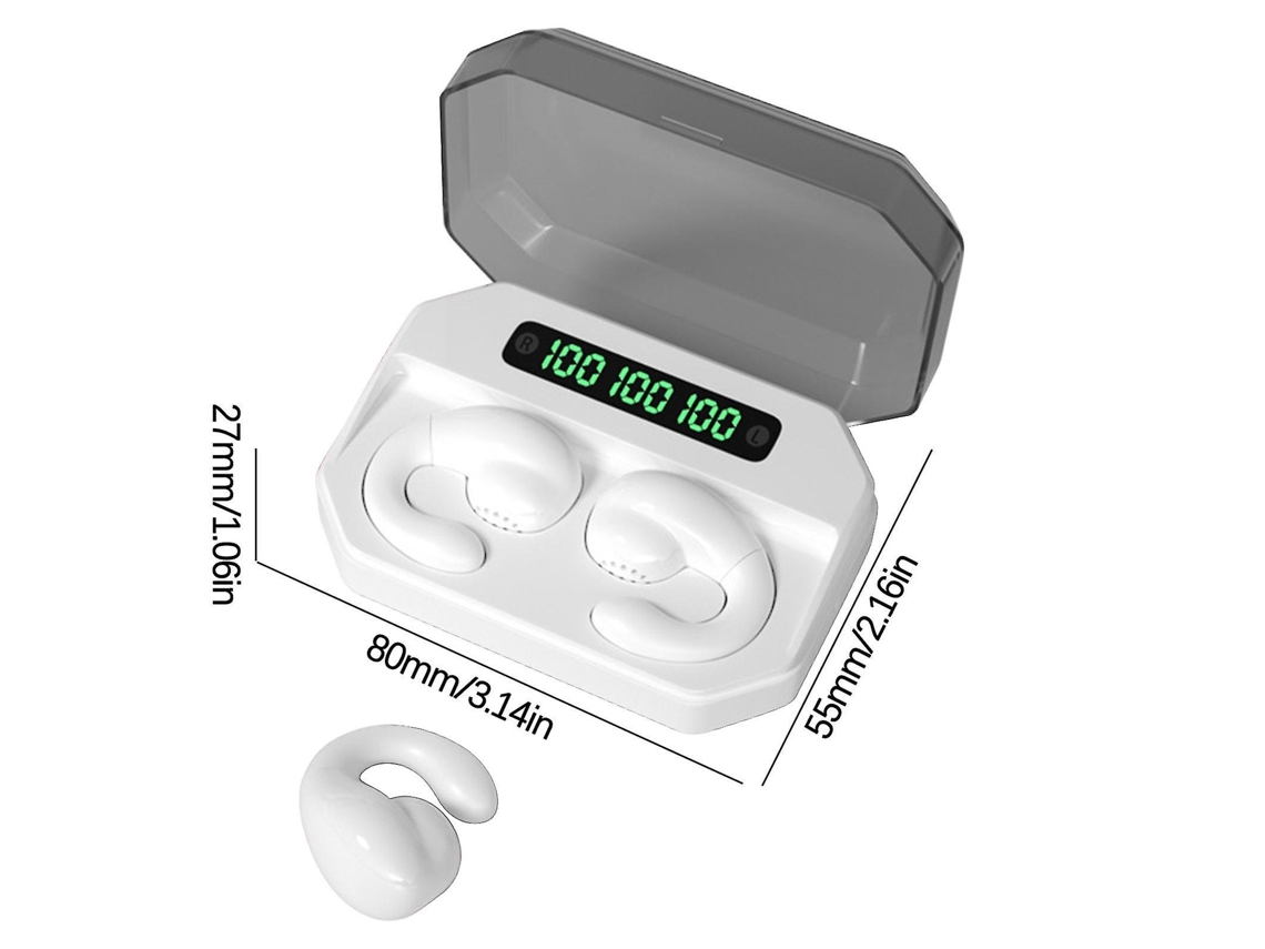 Auriculares Bluetooth True Wireless Sports Sports Large Capacity Music White