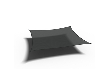Toldo Cuadrado 3x6m Negro NESLING