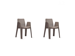 Set 2 Poltronas Interior, Exterior Chocolate Play Garbar