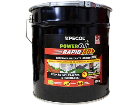 Impermeabilizante PECOL PowerCoat Rapid (15 Kg) (Branco)