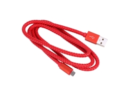 Cabo de Dados Android LAXISCREED Micro Vermelho 1m