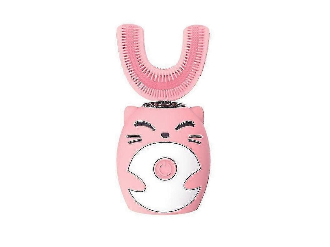Escova de Dentes Elétrica Infantil Sônica Silicone com Limpeza Automática 360 ​​graus, Recarregável Via Usb, e M Formato U. GOKOCO