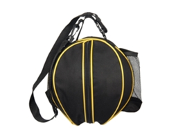 bolsa esportiva de Oxford resistente ao desgaste com bolso de malha para basquete futebol vôlei esportes ao ar livre preto | S/MARCA
