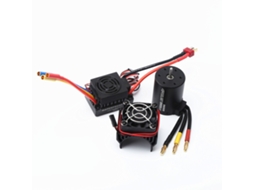 Mali kit Motor Brushless 3650 3900kv + Esc 60a + Capa Dissipadora para Carro e Barco Controle Remoto 1:8/1:10