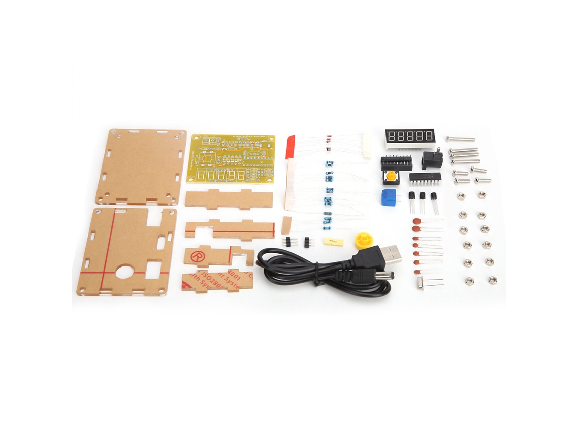 YURU Módulo Medidor de Frequência DIY, 1Hz-50MHz, Oscilador de Cristal, Kit