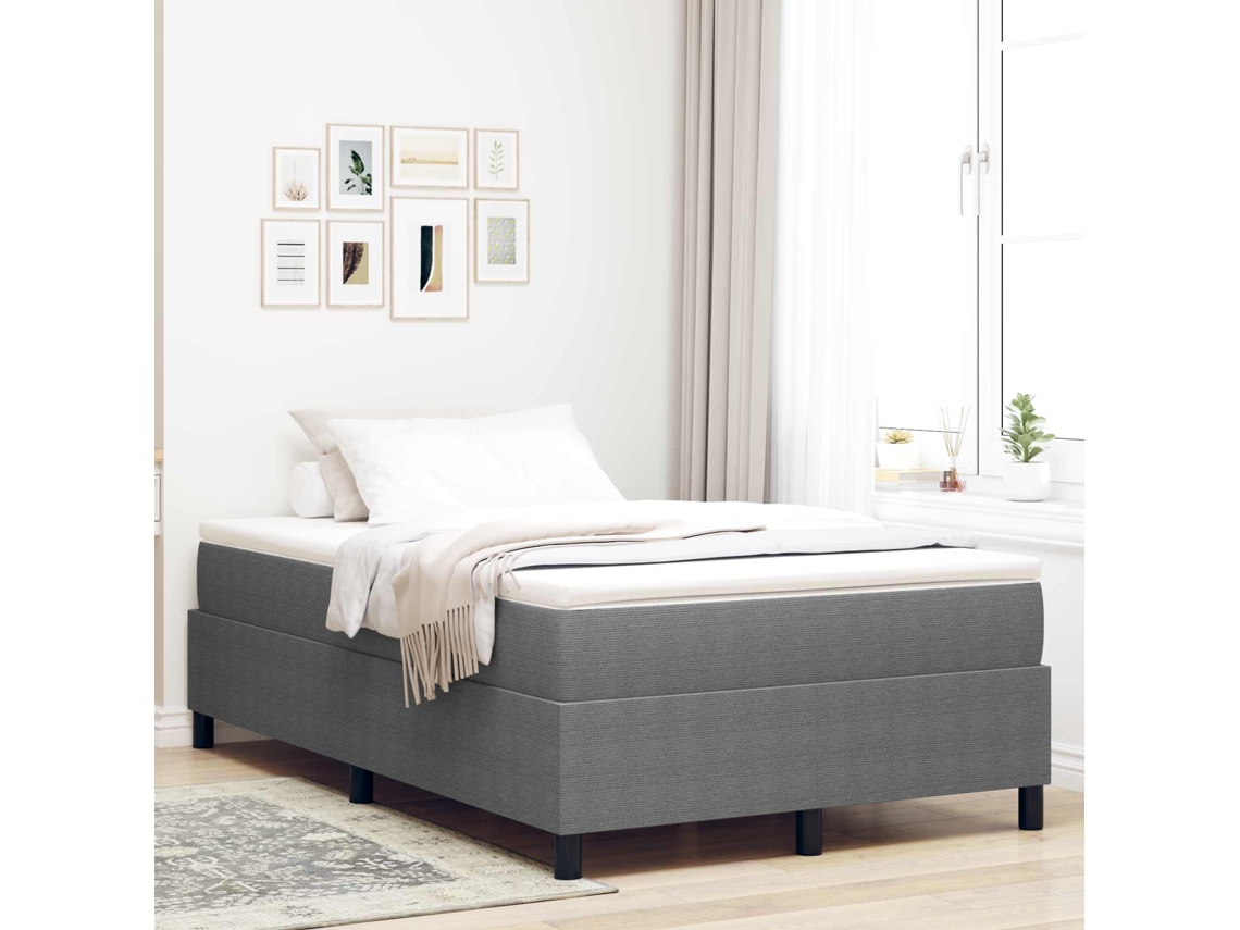 Vidaxl Estrado De Cama Plataforma Cinzento-claro 120 X 200 Cm