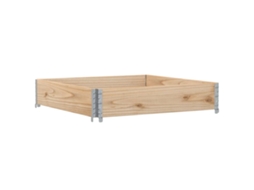 Garden Planter, Garden Planters Vidaxl Marrom Madeira De Pinho (100 X 100 X 21.5 Cm)