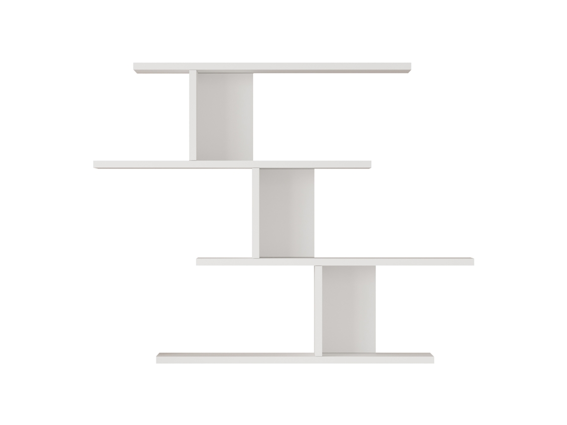Prateleira De Parede Hökkomi Com 4 Prateleiras 78x99x15cm Branco [EN.CASA]