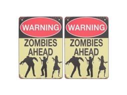 2Pcs Sinal de Halloween para Decorações de Halloween ALLINLESS