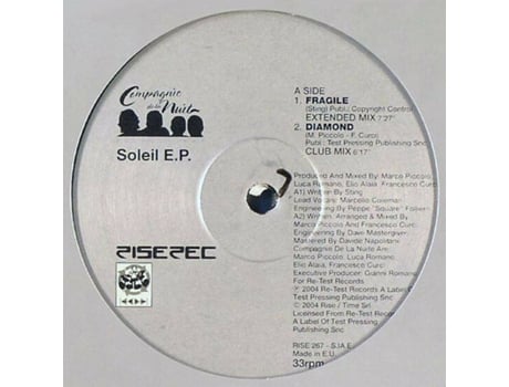 Soleil Ep, Compagnie De La Nuit Rise
