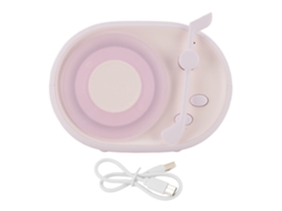 Altavoz Bluetooth con Luz Nocturna, Tocadiscos, Decoración, Morado | S/MARCA