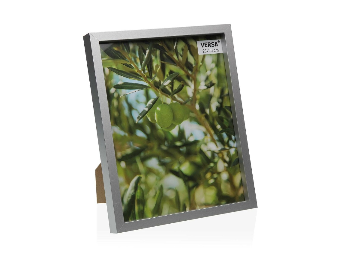 Moldura de Fotos VERSA Prateado 20x25 cm Madeira Mdf