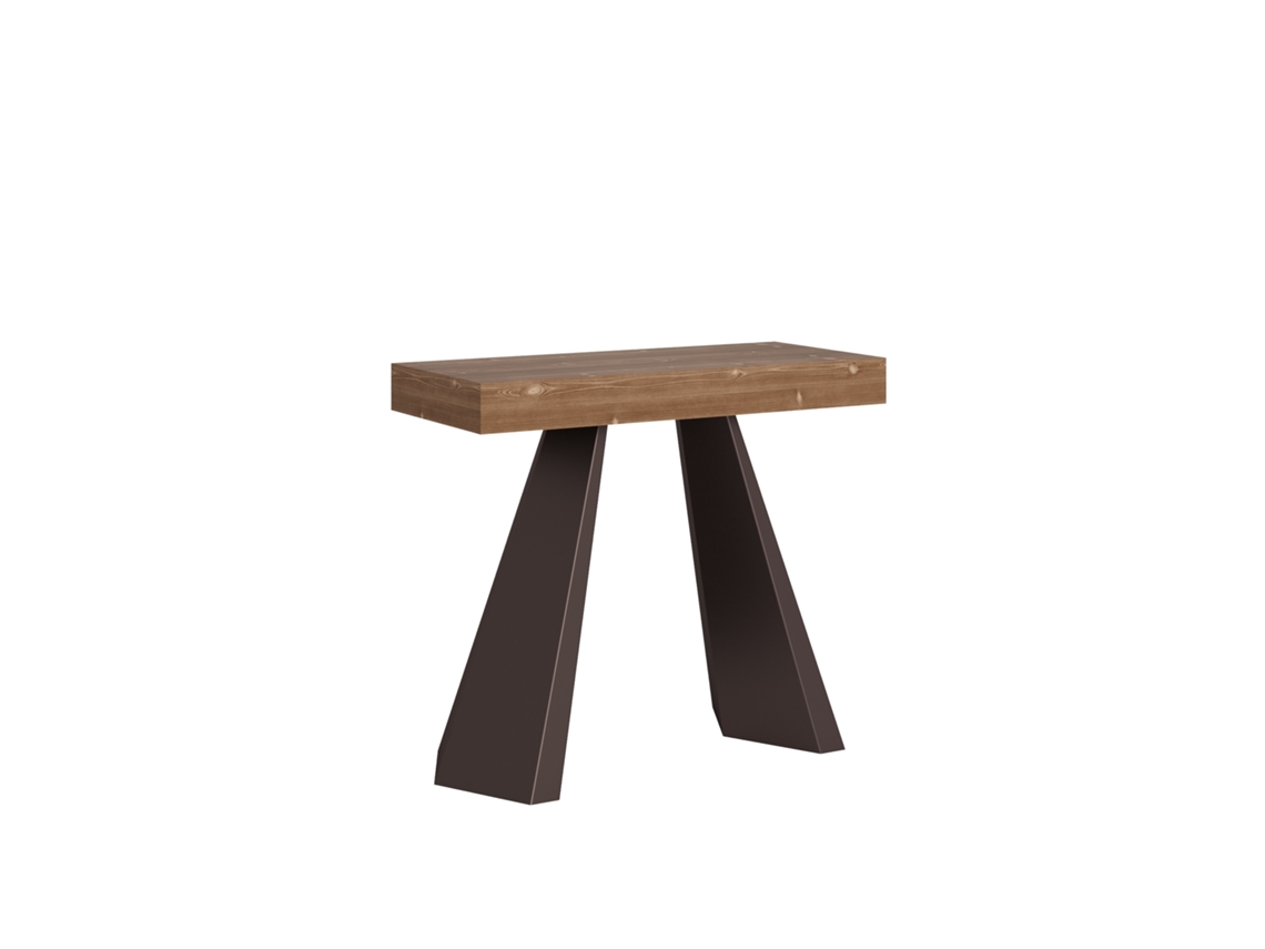 Mesa consola extensível em madeira 90x40-300cm Diamante Fir